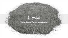  Presentation with gray - Beautiful PPT theme featuring granular - closeup of a pile backdrop and a gray colored foreground