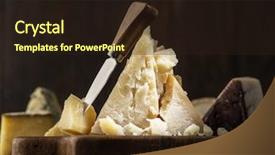  Presentation with cheese - Amazing presentation design having granular - piece of parmesan cheese backdrop and a wine colored foreground