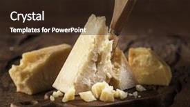  Presentation with cheese - Presentation theme consisting of granular - piece of parmesan cheese background and a wine colored foreground