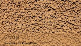  Presentation with agriculture - Theme having granular-or-granulated-soil-used background and a gold colored foreground