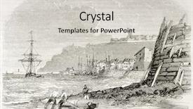  Presentation with paris france - Theme having granville seaport old view france created by morel fatio published on magasin pittoresque paris 1844 background and a light gray colored foreground