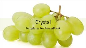  Presentation with art white gray grey - Slides having grape bunch isolated on white background and a yellow colored foreground