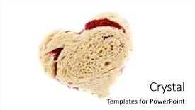  Presentation with valentine - Audience pleasing slides consisting of grape or raspberry jelly backdrop and a white colored foreground