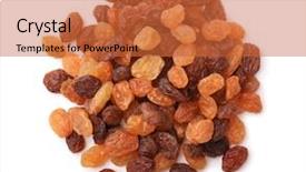  Presentation with water top view of amazon - Slide deck having top view of mixed raisins isolated on white background and a red colored foreground