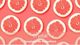  Presentation with citrus - Cool new presentation theme with grapefruit-citrus-slices-seamless-backdrop backdrop and a coral colored foreground
