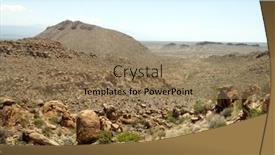  Presentation with grapevine - Amazing PPT theme having grapevine-hills-rock-formations backdrop and a coral colored foreground