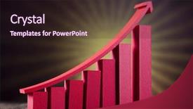  Presentation with sunshine - PPT layouts with graph diagram and sunshine background and a wine colored foreground