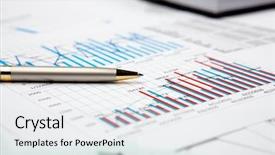  Presentation with housing financial management - Cool new slides with graph finance - financial charts and graphs backdrop and a sky blue colored foreground