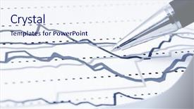  Presentation with monitoring - Audience pleasing presentation design consisting of graph finance - stock index monitoring backdrop and a  colored foreground