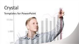  Presentation with business growing - Amazing slide deck having barista partner working coffee shop concept backdrop and a dark gray colored foreground