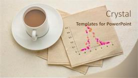  Presentation with gaussian - Slides enhanced with graph-of-data-following-gaussian background and a lemonade colored foreground