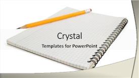  Presentation with notebook paper - Slides featuring graph paper - checked notebook isolated on white background and a light gray colored foreground