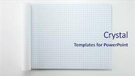  Presentation with natural - Audience pleasing PPT theme consisting of graph paper with rolled front backdrop and a sky blue colored foreground