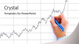  Presentation with diagram - Colorful theme enhanced with graph success - hand drawing diagram isolated backdrop and a  colored foreground
