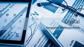  Presentation with theory - Amazing presentation having graph theory - business presentation with finance chart backdrop and a light blue colored foreground