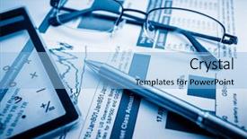  Presentation with theory - Audience pleasing slide set consisting of graph theory - business presentation with finance chart backdrop and a light blue colored foreground