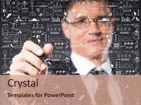 Graph Theory Businessman Working With A Business PPT template 94 ...