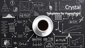  Presentation with coffee cup - Audience pleasing slide set consisting of graph theory - cup of coffee backdrop and a dark gray colored foreground