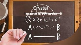  Presentation with math graph - Beautiful PPT theme featuring graph theory - digital composite of hand writing backdrop and a tawny brown colored foreground