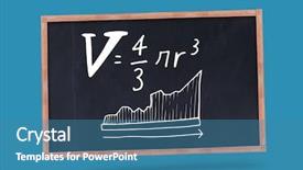 Presentation with math graph - Slide set with graph theory - digital composite of math equations background and a teal colored foreground
