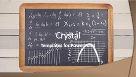  Presentation with theory - PPT theme having graph theory - digital composite of math equations background and a gray colored foreground