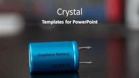 Presentation with batteries - PPT theme having graphene-batteries-these-batteries-use background and a dark gray colored foreground