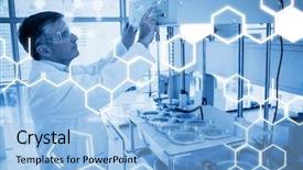  Presentation with graphic - PPT layouts enhanced with graphic against scientist with safety background and a light blue colored foreground