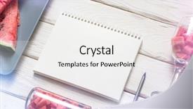  Presentation with book - Cool new presentation with graphic copybook - blank sketch book backdrop and a  colored foreground