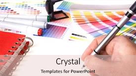  Presentation with coloured - Beautiful PPT theme featuring graphic design and coloured swatches backdrop and a lemonade colored foreground