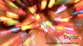  Presentation with graphic - Cool new presentation theme with graphic design special effects - abstract background backdrop and a coral colored foreground