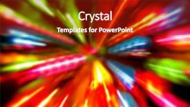  Presentation with blur - Slide deck featuring graphic design special effects - multiple colorful lights blur background background and a crimson colored foreground