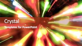  Presentation with graphic - Beautiful slides featuring graphic design special effects - multiple light streaks background backdrop and a tawny brown colored foreground