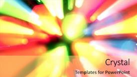  Presentation with blur - Amazing presentation having graphic design special effects - multiple lights blur background backdrop and a blonde colored foreground