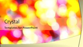  Presentation with blur - Beautiful slides featuring graphic design special effects - multiple lights blur background backdrop and a yellow colored foreground