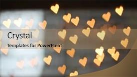  Presentation with announcements - Slides enhanced with graphic design special effects - nice background with defocused lights background and a  colored foreground