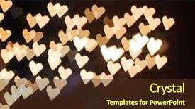  Presentation with announcements - PPT layouts consisting of graphic design special effects - nice background with defocused lights background and a tawny brown colored foreground