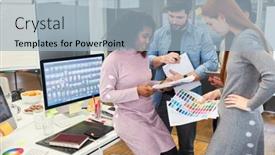  Presentation with web - Audience pleasing theme consisting of graphic-designers-and-web-designers backdrop and a light blue colored foreground