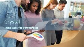  Presentation with web workshop - Theme with graphic-designers-and-web-developers background and a ocean colored foreground