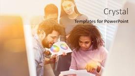  Presentation with design work - PPT theme having graphic-designers-and-web-developers background and a lemonade colored foreground