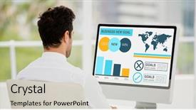  Presentation with graphic - PPT layouts enhanced with graphic image of business presentation background and a lemonade colored foreground