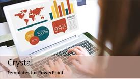  Presentation with graphic - Slide set having graphic image of business presentation background and a  colored foreground