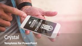  Presentation with mortgage - Theme featuring graphic image of mortgage text background and a gray colored foreground