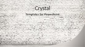  Presentation with stacked stone wall - Cool new theme with graphic road red - wall made of bricks backdrop and a light gray colored foreground