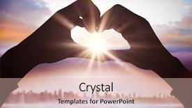  Presentation with hands the shape of a heart - Presentation featuring graphic road red - woman making heart shape background and a lemonade colored foreground