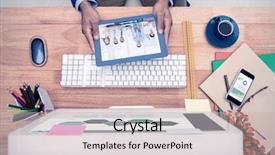  Presentation with business challenge businessman entrance maze - Cool new presentation theme with graphs against businessman holding digital backdrop and a coral colored foreground