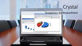  Presentation with focus - Amazing theme having graphs charts - meeting room in front focus backdrop and a light blue colored foreground