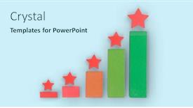  Presentation with financial market - Presentation design featuring graphs-of-financial-indicator background and a cool aqua colored foreground