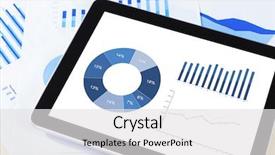  Presentation with work - Audience pleasing presentation theme consisting of graphy - digital tablet graph chart backdrop and a white colored foreground
