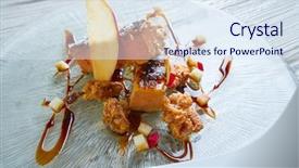  Presentation with foie - Beautiful PPT theme featuring gras micuit mi cuit french backdrop and a sky blue colored foreground