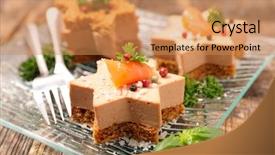  Presentation with foie - Amazing PPT theme having grasa - christmas canape with gingerbread backdrop and a coral colored foreground